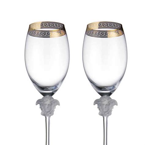 versace style wine glasses|Versace drinking glasses.